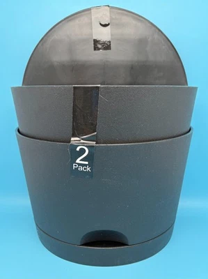 ¡NUEVO! Target Room Essentials - Macetas de pared negras de plástico - Riego automático - L/2 Foto 1 de 4