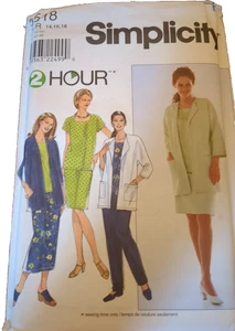 Simplicity Sewing Pattern # 8518 Misses Jacket Top Skirt Pants Size 14-18 UC/FF - Picture 1 of 17
