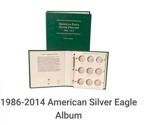 NEW 1986-2014 American Eagle Silver Dollar Coin Album Book Littleton SEALED - Picture 1 of 5