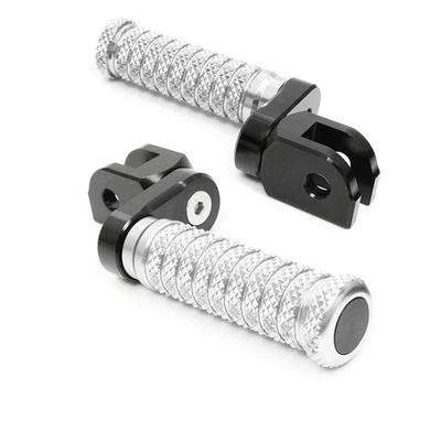 Silver M-Grip Front 1" Extended Foot Pegs For Buell XB12S Lightning 04+ — 第 1/4 张图片