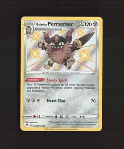 Galarian Perrserker SV087/SV122 Shining Fates Shiny Holo Rare Pokemon Karte NM - Bild 1 von 10