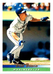 1993 Upper Deck #65 Bret Boone Seattle Mariners Baseball Card - Picture 1 of 2