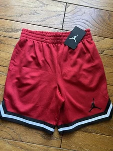 Boys Jordan Basketball Shorts Red NWT Medium M 10-12 Years - Picture 1 of 6