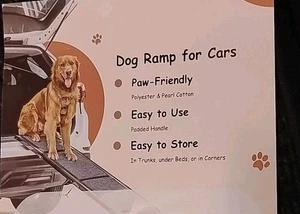 Dog Ramp, Dog Ramp for Car with Anti-Slip Surface, 63''x17.3'' Folding Pet Ra... - Picture 1 of 7