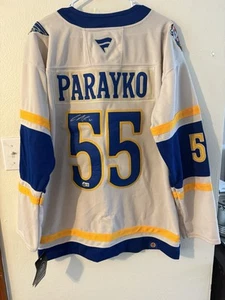 Colton Parayko Signed AUTOGRAPH 2025 Winter Classic Blues Jersey BAS BECKETT COA - Picture 1 of 4