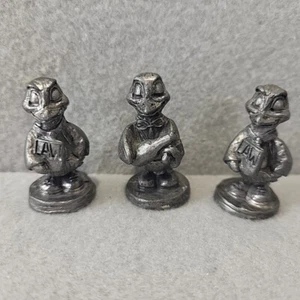 Lot Of 3 R.B. PENGUIN Bird PEWTER FIGURINE MINIATURE Waiter Lawyer Vintage - Picture 1 of 12
