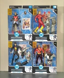 McFarlane Toys DC Multiverse Gold Label Flashpoint Cyborg BAF Series Set Lot - Picture 1 of 2