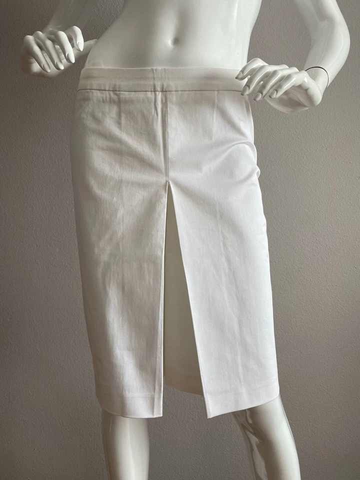 Falda Corta Love Moschino Logo Algodón Blanco Talla 4 EE. UU. Foto 1 de 4