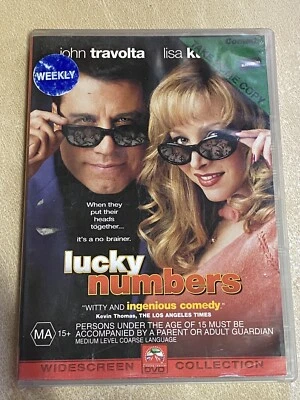 LUCKY NUMBERS DVD JOHN TRAVOLTA LISA KUDROW REGION 4 Free Postage - image 1 of 2