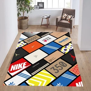 Sneakers Rug, Sneakers Pattern Rug, Sneakers Area Rug, Sneakers Floor Rug - Picture 1 of 9