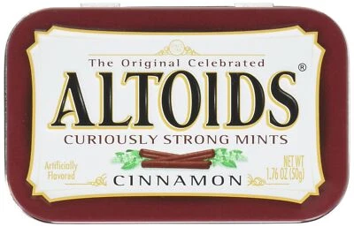 Altoids Curiously Strong Mints, Cinnamon, 1.76oz Per Tin, 6 Tin Pack