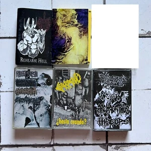 LOTTO DI 5 TAPE GOREGRIND NOISE: Archagatus, Crucified Mortals, Philantrofaeces - Imagen 1 de 1