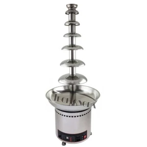 Chocolate Fountain Machine for Party 7 Tiers Stainless Steel Hot Chocolate Fount - Picture 1 of 8