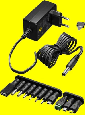 Netzteil Netzgerät 600mA IN: 230V/AC OUT:3/4,5/5/6/7,5/9/12 V/DC +11 Adapter/USB - Bild 1 von 4