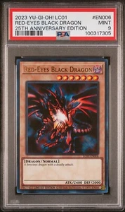 2023 YU-GI-Oh! Red Eyes Black Dragon LC01-EN006 25th PSA 9 - Picture 1 of 2
