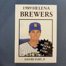 1989 Sports Pro HELENA Brewers #12 DAVID VOIT Lexington KENTUCKY Baseball Card