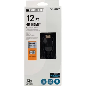 Utilitech 4K HDMI a HDMI 12 pies Negro Modelo 63307-S1 - Imagen 1 de 2