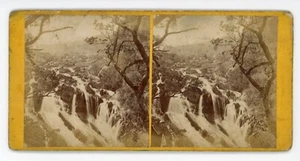 Viktorianische Stereoview 1800er The Swallow Fall Nordwales Francis Bedford? - Bild 1 von 2