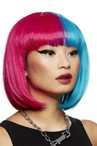 Manic Panic Blue Valentine Glam Doll Wig Heat Styleable Ladies Bob Wig Fancy Dre - Picture 1 of 1