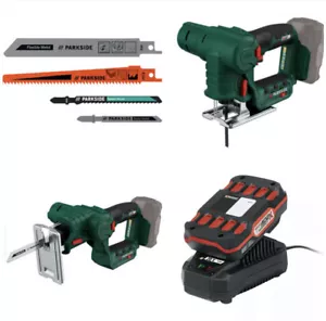 Parkside PSSSA 20-Li A1 Cordless Jigsaw and Reciprocating Saw Battery +Charger - Picture 1 of 10