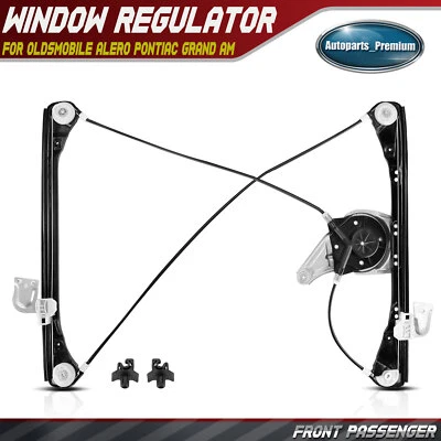 Regulador de ventana de pasajero delantero para Olds Alero Pontiac Grand Am 1999-2004 cupé Foto 1 de 4