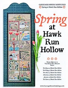Spring at Hawk Run Hollow Cross Stitch Chart Pack - Carriage House Samplings - Picture 1 of 2