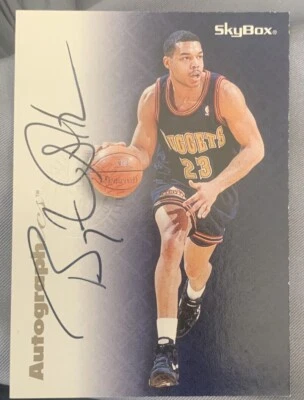 Bryant Stith Denver Nuggets Skybox Autographics Virginia Basketball 1996 ODU NBA - Image 1 of 2