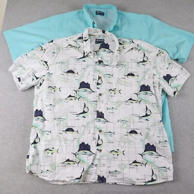 Camisa Bimini Bay Para Hombres XL Exterior Ventilada Pesca Abotonada Manga Corta Lote de 2 Foto 1 de 4
