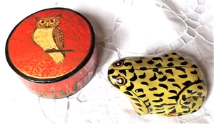 BOITES PEINTES A LA MAIN ARTISANAT DU CACHEMEERE *** - Imagen 1 de 2