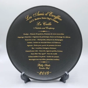 Menú Les Amis d' Escoffier 2018 plato de 11", restaurante francés La Caille Utah - Imagen 1 de 5