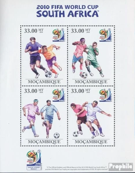 Briefmarken Mosambik 2010 Mi Block 333 (kompl. Ausgabe) postfrisch Fußball - FIF - Bild 1 von 1