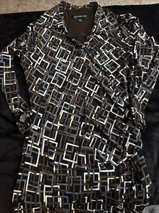 Abito donna taglia 8 Jones New York marrone, blu e panna - Foto 1 di 9