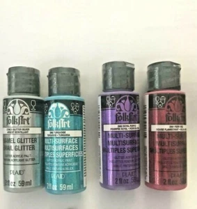 FolkArt Paint Varieties~ 2 oz.~So Useful! GLITTER~U PICK~Quick Ship! - Picture 1 of 5
