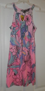 NWT Jamie Sadock Cooltrex Sun Shield SPF 50 Tickle Me Pink Dress Rivets Small - Picture 1 of 4