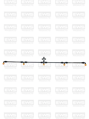 EWS PRODUCTS Spray Boom 4/5 nozzles Includes FREE EXTRA NOZZLES For Knapsack Sprayers.