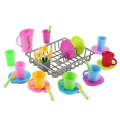 Play Dishes Kitchen Wash And Dry Tea Kids Playset 28 Pieces #PS361 - Image 1 of 2
