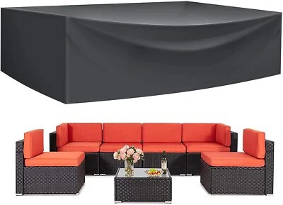 Outdoor Large Patio Furniture Set Cover Sectional Sofa Conversation Set Covers - Image 1 of 4