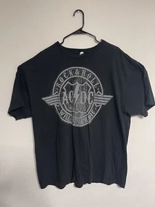 2013 AC/DC "Rock & Roll Will Never Die" Since 1973 Size 3XT T-Shirt Black - Picture 1 of 4