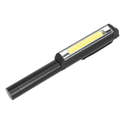 Sealey Aluminium Pen Light Lamp 3W COB LED 280lm 162mm Long Hands Free LED125 - Image 1 of 4
