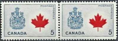 🍁Canada  #429A Pair   "CANADA'S - FLORAL EMBLEM"    Nice New 1966  Original Gum - Image 1 of 2