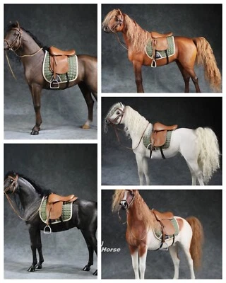 1/6 阿拉伯马和背带阿拉伯马匹马匹装饰雕像收藏家模型 — 第 1/4 张图片