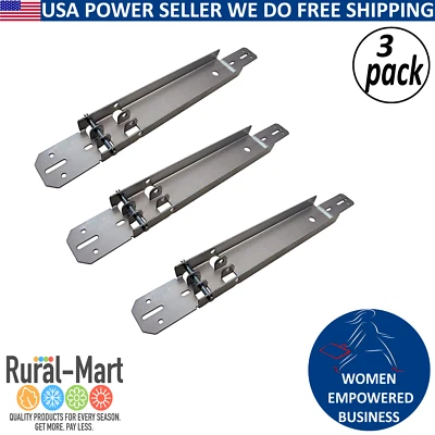 RURAL MART 3PK 21" Heavy Duty Garage Door Reinforcement Bracket Non-Adjustable Operator