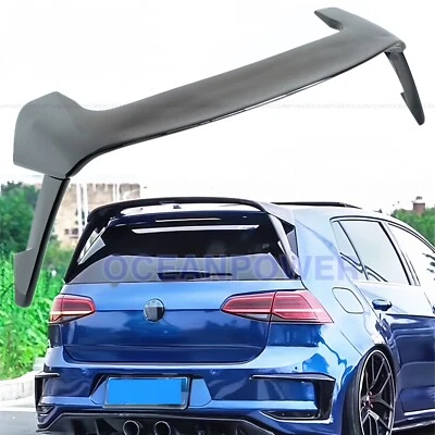 For 2015-2019 Volkswagen VW Golf GTI MK7 Style Rear Spoiler Wing Lip Gloss Black - Image 1 of 4
