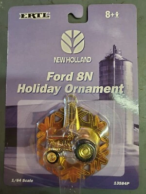 Adorno de Navidad dorado Ertl 1/64 Ford 8N Foto 1 de 2