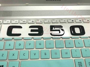 Gloss Black 3D "C350" Letters Trunk Badge Emblem for AMG C Class C350 - Bild 1 von 7