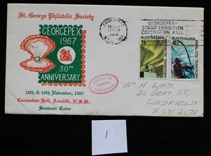 Australia  Souvenir Envelope of 1967 Georgepex 30th Anniversary (1) - Picture 1 of 2