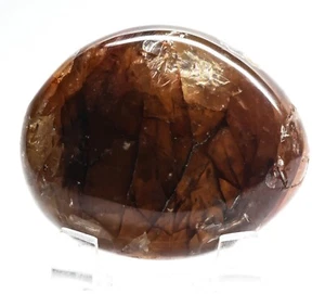 2,2 Zoll Rainbow Flash Hämatoid Quarz Palme Stein poliert natürliches Mineral Madagaskar - Bild 1 von 5