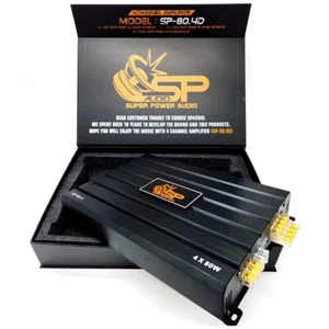 1 SP AUDIO SP-80.4D amplificatore 4 canali classe d 4 x 160 watt rms a 2 ohm car - Bild 1 von 9