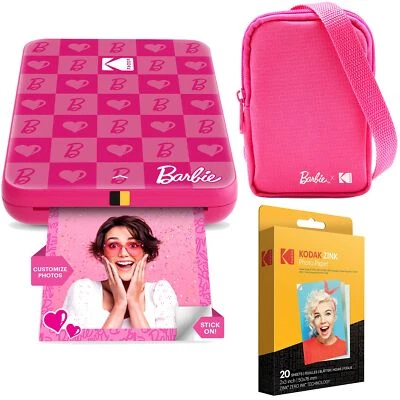 Kodak x Barbie Step Slim Instant Photo Printer, 2x3" Portable Printer - Bundle - Image 1 of 4