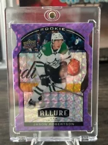 2021-22 Allure Purple Diamond Die Cut Jason Robertson Rookie SSP 3/10 - Picture 1 of 2